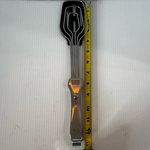 Kuhn Rikon Switzerland Stainless Steel Easy Lock Tongs Spatula - Picture 7 of 7